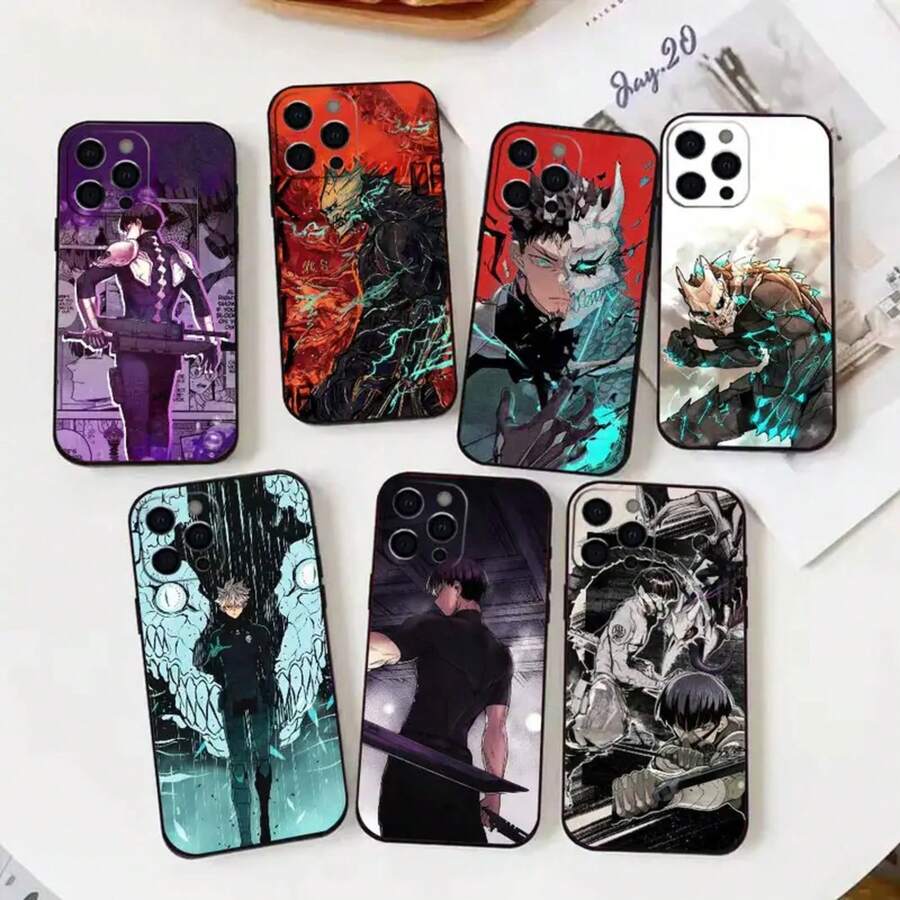 Hot Anime K-Kaiju N-No. 8  Phone Case For  17 16 15 14 13 12 Max Plus Silicone Black Cover.Holiday Phone Accessories. 16 Case Cheap Phone Cases Case For 17 Pro Max 17 Pro Case - Z5 - Xem 1