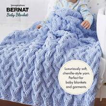 Bernat - Manta para bebé 3 unidades 100 g 3.5 oz poliéster 6 supervoluminosos 72 yardas tela ganchillo - blanco - Ver 2