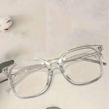 3pcs Transparent Solid Color Casual PC (Polycarbonate) Fashion Glasses - 3PCS Transparent - View 3