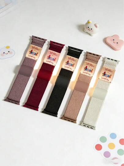 1pc Sausage Dog Watch Band With Mag Buckle Compatible With Apple Watch Of 38mm 40mm 41mm 42mm 44mm 45mm 46mm 49mm For Women Men, Cute Fashion Adjustable Nylon Strap Compatible With IWatch SE Ultra Watch Series, Best Gift For Ladies Girls