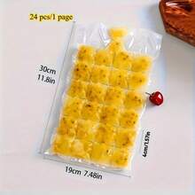 240pcs/10pcs One-Time Use Ice Packs, 24-Grid Leak-Proof Ice Tray, Compact Freezer Tray Suitable For All Seasons, Outdoor Kitchen And Beverage Cooling, Easy To Fill Design, Essential Refrigerator Accessory And Party Supply, Great For Making Ice Cubes - Multicolor - View 7