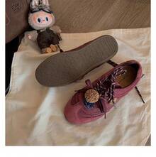 Women Canvas Shoes - Burgundy - View 5