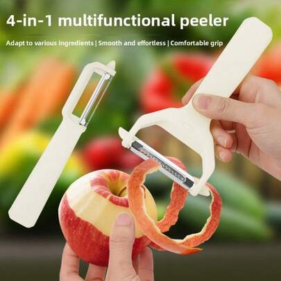 4-In-1 Multifunctional Kitchen Potato Julienne Slicer, Stainless Steel Vegetable Shredder, Carrot Slicer Tool
