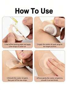 50片自粘式肚脐贴，肤色梅花造型，透气无纺布材质，易于使用且经久耐用。适用于户外运动、训练、居家休息等场合。（仅含贴片） - 彩色 - 查看 5