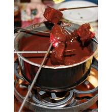Kit 6 Garfos Para Fondue Aço Inox Petiscos Queijo Aperitivos Chocolate salte shop - Multicolorido - Visão 7