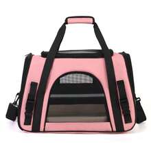 Portable Cat Carrier - Soft-Sided Cat Carrier For Medium Cats And Small Dogs Up To 15 Lbs, Pet Carrier Bag, Airline Approved Travel Dog Carrier, Hand-Held Pet Bag, Pet Carrier Backpack