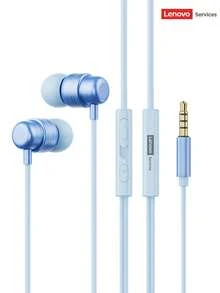 Tai nghe có dây Lenovo YF22 dành cho nghe nhạc và chơi game, giao diện 3.5mm & Type-C, âm thanh chất lượng cao, micro HD, nút tai bằng silicon, tương thích với điện thoại thông minh Android & iOS, món quà lý tưởng. - Màu xanh lam - Xem 13