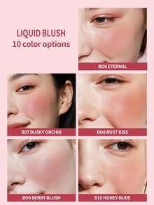 NOVO Liquid Blush With Matte Finish, Smooth And Soft Texture For Natural Makeup Look, Contouring, Highlighting, Can Be Used With Eyeshadow And Blush To Create Various Makeup Looks - BO5 TENDER - View 6
