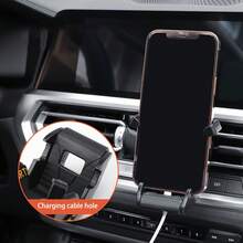 Carbon Fiber Racing Style Car Phone Holder - Universal Air Vent Mount Bracket, Suitable For IPhone And Other Smartphones, Anti-Slip GPS Holder - Multicolor - View 5