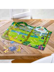 EstiloMelissa & Doug Set De Juego De Autoadhesivos Esponjosos, Safari, Bloc De Actividades Reutilizables, Fondo De Doble Cara, 42 PegatinasVersióN Mejorada - 1 - Ver 10