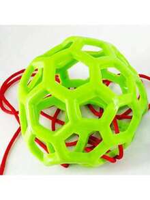 三色（红、蓝、绿）悬挂式干草喂食球，马匹咀嚼玩具，户外马厩悬挂式草球，马匹喂食/放牧袋 - 彩色 - 查看 8