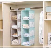 1pc Hanging Wardrobe Storage Rack, 2/3/4 Tier Oxford Cloth Mesh Pocket Organizer, Multi-Color Options - Multicolor - View 8