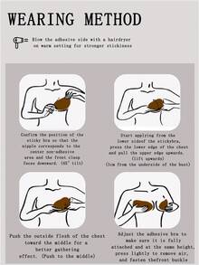 1/2/4Pcs Sticky Bra Strapless Push Up Bra Invisible Stick On Bra Adhesive Bras For Women Backless Dress Reusable Self-Adhesive Nipple Cover Summer Wedding Dress Lingerie﻿ Valentines Gifts