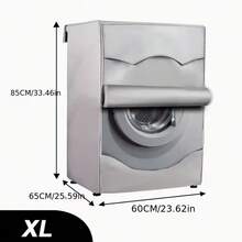 1pc Washing Machine/Dryer Cover, 420D Oxford Cloth Material, UV & Dust Protection, Adjustable Drawstring, Universal Fit,Women's Day,Travel Essentials,Wedding Favours,Y2k,Bedroom,Car Accessories Women,Kitchen Decor,Wedding,Y2k,Party - Multicolor - View 4