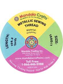 EstiloMandala Crafts - Juego de hilo dorado metálico para bordar, hilo dorado de 218 yardas, 200 m, para máquina de coser, decorativo, costura a mano, punto de cruz, trabajo bordado computarizadoVersión mejorada - Pago - Ver 6