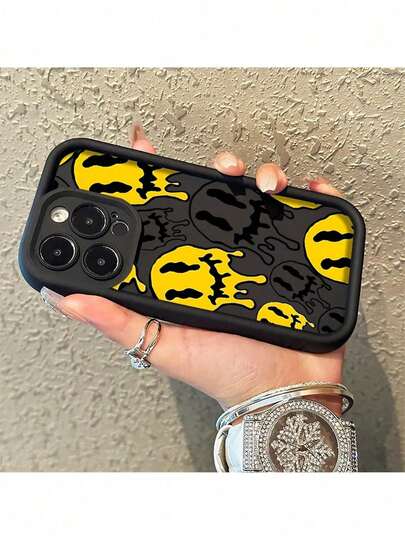 Estuche de protección de lentes elegante en amarillo para modelos de  11 a 16, incluyendo Pro, XS Max, X y XR.Estuche de teléfono suave.