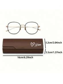 Customizable Eyeglass Case - Personalized Name/Text, Crush-Proof & Scratch-Resistant Eyewear Storage Box, Suitable As Birthday/Graduation Gift For Men & Women, Fits Prescription Glasses & Contact Lenses - Durable & Portable Case - Multicolor - View 6