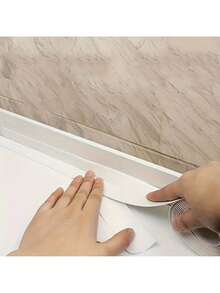 Widened Bathroom Toilet Seal Strip, Kitchen Sink Edge Seam Tape, Easy Peel And Stick, Disposable Joint Strip, Perfect Holiday Gift!Bathroom Seal Strip, Seam Sealing, Clean And Neat, Durable High-Quality Self-Adhesive Strip, Home Essential - 白色-1個 - 查看 7