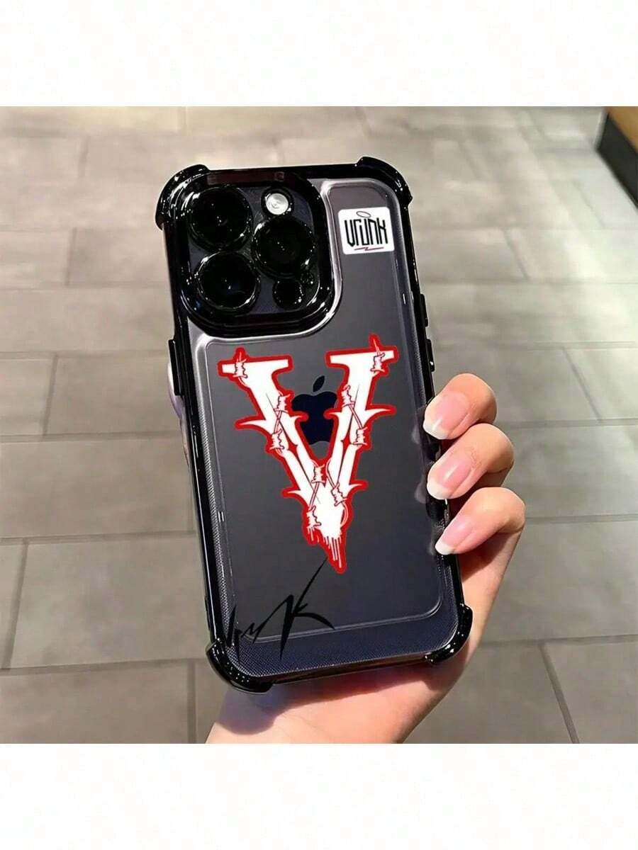 Funda de teléfono IMD Stylish V-VrunkS compatible con 16 15 Pro 14 13 Mini 11 12 Xs Max Xr X 7 Plus, cubierta con esquinas electrochapadas, compatible con funda 17 pro max, funda 17 pro, funda 17, funda 16, funda 16 pro max, funda 15. - Z3 - Ver 1
