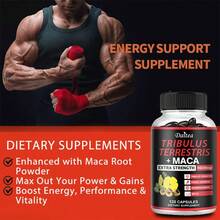Four-In-One Energy Supplement, 9600 Mg Per Serving - Contains Tribulus Terrestris, Maca, Ginseng And Ashwagandha - 120 Capsules - 1 chai - Xem 5