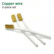 Cleaning Brush, Crevice Cleaner, Rust Remover, Kitchen Stove Steel Wire Brush With Handle, Copper Wire Brush, Home Cleaning Toothbrush, Small Brush - Multicolor - View 7