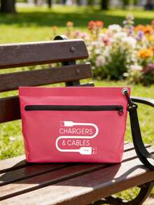 Outdoor Leisure Waterproof Wash Bag - Data Cable Pattern, Mobile Phone Bag, Outdoor Charging Cable Storage, Swimming And Drifting Travel Zipper Storage Bag, Hiking And Floating Boat Swimming Bag, Outdoor Sports, Camping, Miscellaneous Medicine Data Cable Storage, Suitable For Camping And Hiking Enthusiasts, Companions, Family, Friends, Hiking Clubs, Event Gifts, Birthday Gifts ,Travel Essential Bag - Multicolor - View 9