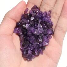 1 Bag Premium Natural Amethyst Gemstone Material, Amethyst Pebbles Fragments Mineral Specimen, Spiritual Energy, Magnetic Field, Amethyst, Lucky Charm For Aquarium Decor