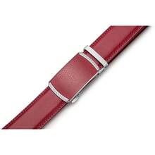 Men's Belt, Ratchet Dress Casual Belt With Adjustable Automatic Buckle Trim To Fit,36inch-40inchWaistAdjustable,Red-01 - 紅色-01 - 查看 6