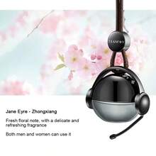 1 pieza Ambientador de coche de metal, Adorno colgante aromático para el coche, Difusor de aceites esenciales de aromaterapia para el interior del automóvil - A - Ver 11