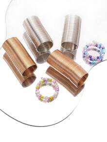 1个记忆钢丝戒指，DIY珠宝制作材料，珠宝工艺金属丝线圈 - 68圈一條 - 查看 4