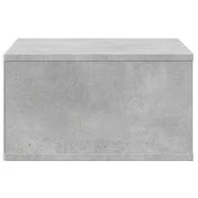 vidaXL Support d'imprimante gris béton 49x40x22,5 cm ingénierie du bois - Gris - Voir 7