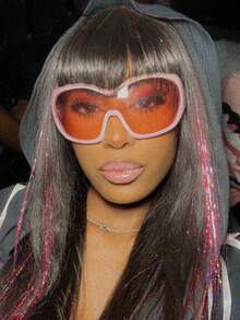 1 buc Ochelari de soare la modă supradimensionați pentru toate anotimpurile pentru femei, ochelari de soare concavi personalizați în stil stradal Y2K, ochelari de soare personalizați europeni și americani în stil stradal Ins, ramă și lentilă roz, ochelari de soare la modă pentru femei Y2K