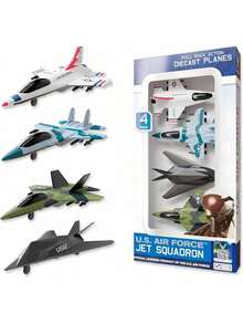 EstiloEstiloUnited Sates  - Paquete De 4 Aviones Fundidos A PresióN De EscuadróN De Aviones Militares, Jets De Combate Militares, Modelos De AvióN De Aire Fundido A TroquelVersióN MejoradaVersióN Mejorada - Juego de 4 modelos de aviones de fundición a presión - Ver 10