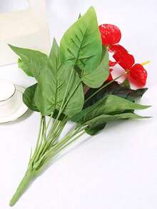 1pc 13.8 Inch/20.47 Inch Artificial Eucalyptus Stem Fake Eucalyptus Branches And Leaves (Pot Not Included), Green Decorative Plant For Home, Desktop Decor, Fake Potted Plant, Floral Arrangement, Gift, Wedding Decor, Room Decor, Balcony Decor, Kitchen Decor, Living Room Decor, Party Decor, Wall Decor, House Decor, Birthday Gift - Multicolor - View 6