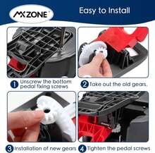 MXZONE Scrubber Mop Head Replacement Compatible With O Cedar EasyWring 1 Tank System, Spin Mop Scrub Brush Head, Hard Bristle Cleaning Brush Attachment For Kitchen Tile Floor, Not Fit RinseClean - Màu sắcG - Xem 4