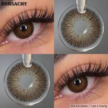 نظارات ليونة للمكياج من ماركة FUNSACHY، زوج واحد، للاستخدام السنوي والتخلص منها - جولي-شوكولاتة - مشاهدة 2