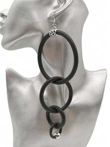 MARLIWOO 1 Pair Unique Gothic Style Fashion Punk Earrings, Earrings For Women - Multicolor - View 4