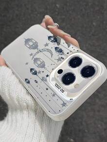 Ramadan Special Phone Case - Traditional Arabic Lanterns & Crescent Moon Design, Ideal Gift For Eid Al-Fitr Celebration, Compatible With IPhone 17 Pro, 16, 16 Plus, 16 Pro Max, 16e, 16 Pro, 15, 15 Plus, 15 Pro Max, 15 Pro, 14, 14 Plus, Galaxy A05, A05S, A06, A14, A15, A16, A32 4G, A33 5G, A34, A35, A52, A52 5G, A54 5G, A55 5G, Redmi, OPPO, VIVO - Multicolor - View 2