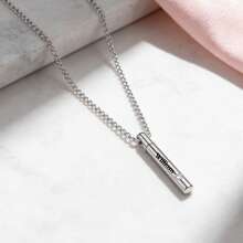 1pc Personalized Cupid's Arrow Pink Diamond Love Necklace, Customized Carved Name Heart Shaped Arrow Pendant, Luxurious Love Jewelry, Minimalist Retro Cute Style, Unique Personalized Gifts For Girlfriends, Moms, Daughters, And Family, Anniversary Birthday, Valentine's Day, Mother's Day Wedding Daily Wear - White Gold - View 4