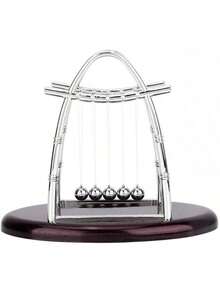 EstiloFdit Bolas de equilibrio clásicas Newton con 5 bolas de péndulo que demuestran las leyes de Newton con bolas oscilantes, rompecabezas de ciencia, decoración de escritorio para el hogar y la oficina (1#)Versión mejorada - 1# - Ver 9