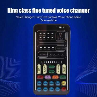 For Gamers & Live Anchors! I9 Portable Voice Changer | Mini Sound Card For PC Recording | Multifunctional | English Version
