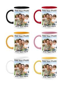 1个个性化变色咖啡杯，可定制变色图案，可定制照片，保温效果好，是送给家人和朋友的完美礼物，适合任何特殊场合或作为独特礼物，多功能、耐用、优雅、可重复使用、精致、时尚。