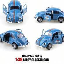 1:38 Vintage Classic Pickup Truck Alloy Car Model, Realistic Diecast Vehicle, Perfect Gift For Friends, Weddings, Birthdays - Multicolor - View 8