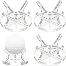 这款亚克力球形展示架采用坚固的几何设计，可稳固地放置小型运动球类（高尔夫球、网球、棒球等）。它由透明光滑的亚克力制成（可与任何装饰风格相融合），底座稳固（直径 5 厘米），尺寸小巧（高度 2.9 厘米）。 - 彩色 - 查看 12