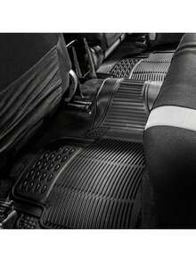 Rubber Car Mat, Universal Non-Slip Floor Mats, 2 Front And 2 Rear - A - View 4
