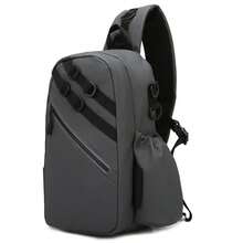 Fishing Sling Bag For Men, Functional Chest Pack & Crossbody Tackle Storage Bag, Multi-Layer Fishing Gear Organizer With Large Capacity Compartments, Adjustable Shoulder Strap, Durable Water-Resistant Material, Hands-Free Angling Chest Bag For Lures, Tools, Accessories, Outdoor Fishing, Hiking & Travel - Multicolor - View 6