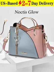 Colorful Shoulder Bag, Stylish Heart Shape Metal Tassel Decorated Crossbody Bag, Women's Top Handle Wallet, Best Mother's Day Gifts Ever Can Be Used As Valentine's Day, Thanksgiving, Halloween,Christmas Gift. Wedding Banquet. - 彩色 - 查看 13