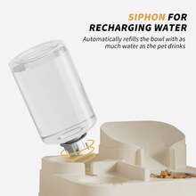 Automatic Pet Feeders And Water Dispenser Set 2 In 1 Feeders And Waterer Set Cats Bowl Pet Food Storage Pet Supplies - 2300ml - Xem 4