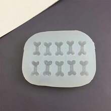 1pc Silicone Mold Cat Paw 9-Cavity & Bone 6/10-Cavity, Handmade Candle, Soap, Wax, Clay, Aromatherapy Plaster, Epoxy Resin, Jewelry Decoration, Resin Casting, Plaster DIY Decor Craft Tool, Durable Soft Material, Add Luxury To Home Decor, Flexible And Easy To Use, Wedding, Graduation, Birthday, Party Decoration Gift Supplies - White - View 9