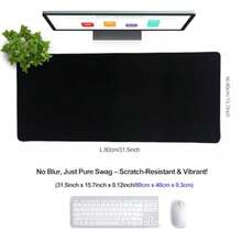 Mouse Mat - 80x40Blackus - View 2